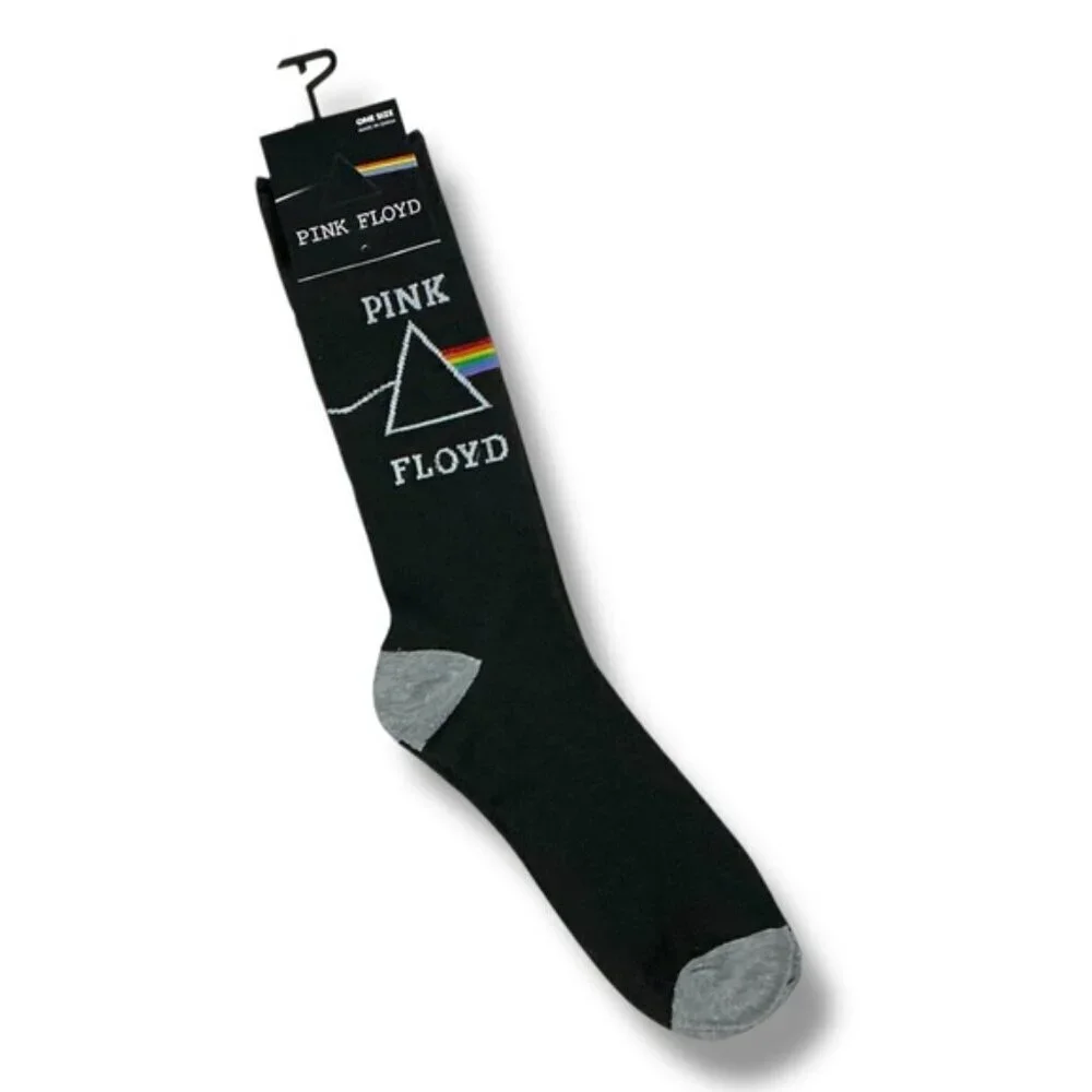 Pink Floyd Crew Socks Novelty Mid Calf Casual Dress Black Unisex Adult One Size - Picture 8 of 16